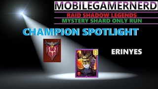 Erinyes Raid Shadow Legends F2P Champion Spotlight [upl. by Rrats734]