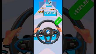 Steering wheel🤣 Run  best funny😝 gameplay🤣 shortsyoutubeshorts gaming hypercasualgames shorts [upl. by Enala961]