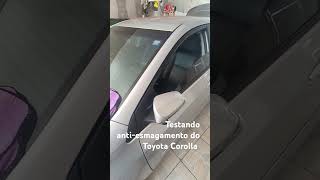 Fiz o teste do antiesmagamento do COROLLA corollabr [upl. by Hasila]