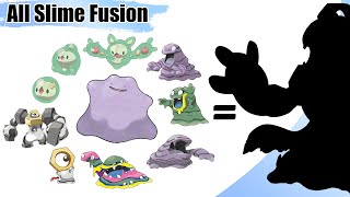 All Slime  Rock  Trees Pokémon Fusion Compilation Gen 1  Gen 8 [upl. by Noroj]