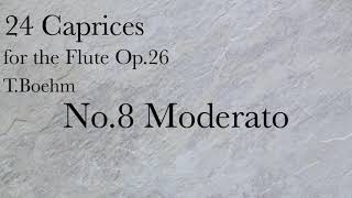 TBöhm24 Caprices For FLUTE No8 Moderato [upl. by Magbie]