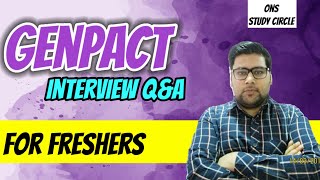 Genpact Interview Questions And Answers For Freshers [upl. by Marquardt93]