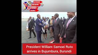 President William Samoei Ruto arrives in Bujumbura Burundi for the 23rd COMESA Summit [upl. by Knah167]