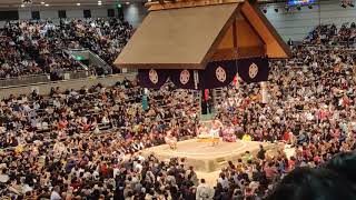 Yokozuna Hakuhō Shō Ringentering Ceremony [upl. by Doe116]