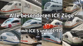 Alle ICEs der DB Fernverkehr mit ICE TD ICES und MET [upl. by Wootan]