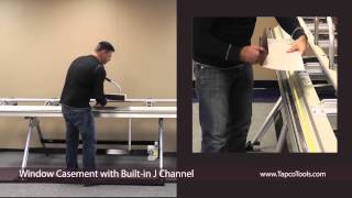 Bending a Window Casement with Builtin Jchannel [upl. by Lanti]