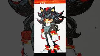 Pendrawing stickman speed Shadow Exe drawing art shorts sonic [upl. by Olag]