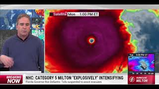 Hurricane Milton Explosively Intensifies in Gulf of Mexico to Category 5 Storm [upl. by Bud]