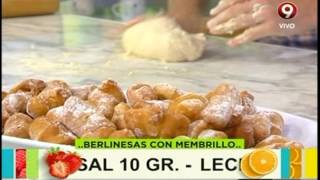 Receta dulce Berlinesas con membrillo [upl. by Nivaj]