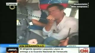 El opositor Leopoldo López se entrega en Venezuela [upl. by Suellen122]