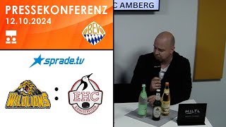 12102024  Pressekonferenz  ERSC Amberg vs EHC Königsbrunn [upl. by Arutnev]