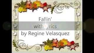 Fallin with lyrics by REGINE VELASQUEZ [upl. by Furiya]