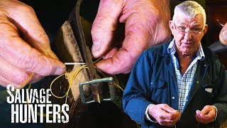 How To Restitch A Belt Strap  Salvage Hunters The Restorers [upl. by Nilyarg]