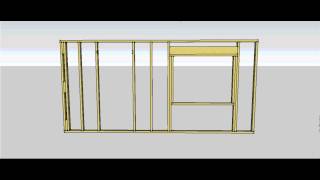 Wall Frame Components and Construction Sequence [upl. by Genie]