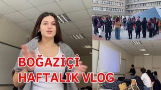 boğaziçi üniversitesi haftalık vlog  okulda YİNE eylem var ve her yer çok kalabalık [upl. by Dorina367]