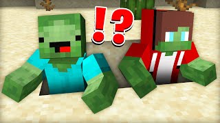 JJ And Mikey were TRAPPED by ZOMBIES in Minecraft Maizen [upl. by Altis]