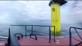 Experience an offshore wind farm from up close  Gode Wind in 360° [upl. by Tamsky961]