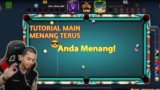 TUTORIAL MAIN 8 Ball Pool MENANG TERUS 😎 [upl. by Nevin707]