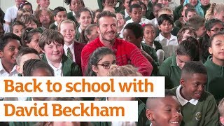 David Beckham returns to his primary school with Sainsburys  Active Kids  Sainsburys [upl. by Mcdowell5]