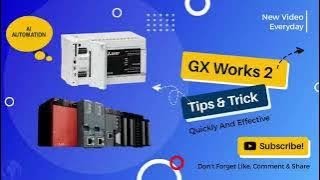 Gx Works 2 Programming  How To Use CJ Function  Mitsubishi Fx Plc Programing [upl. by Keegan]