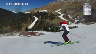 Neveitalia carving ski 20183 Pampeago Pista Agnello 01 [upl. by Dualc]