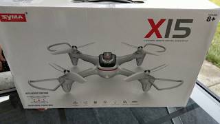 Syma X15 Unboxing and Review Great Beginners Quad [upl. by Gnni]