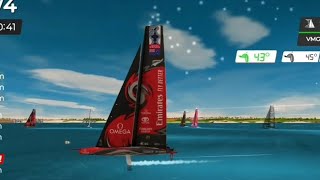 virtualregatta Emirates Team New Zealand Ac75 Class americascup Newport Eregatta Race 1 [upl. by Terza]