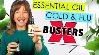 BEST ESSENTIAL OILS FOR COLD AND FLU  How To Use Them [upl. by Socin]