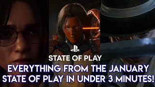 Everything from the January State of Play in Under 3 Minutes [upl. by Eimmij]