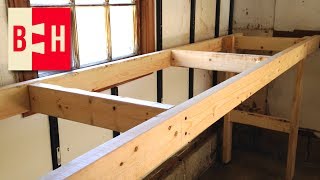 DIY Workbench  Simple design from 2x4s [upl. by Kcirdnekal]