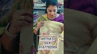 Maheshwari aplic work saree at Arthas Silk 9167792009 shortsvideo saree pritalsvlogs [upl. by Nudnarb648]