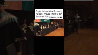 BEGINI JADINYA JIKA SEPASANG KEKASIH WISUDA BARENG anakkuliah wisuda mahasiswa dosen skripsi [upl. by Earized]