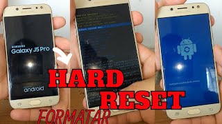 HARD RESET SAMSUNG GALAXY J5 PRO  COMO FORMATAR ZERAR RESETAR APAGAR TUDO  SMJ530G [upl. by Nanerb338]