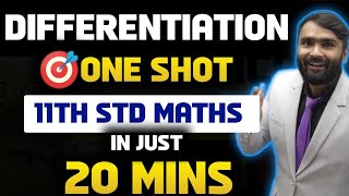 DIFFERENTIATION 11TH STD MATHSONE SHOTPRADEEP GIRI SIR [upl. by Falzetta]