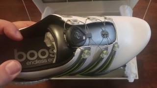 UNBOXING adidas Golf Powerband Boa Boost golf shoes [upl. by Peirce]