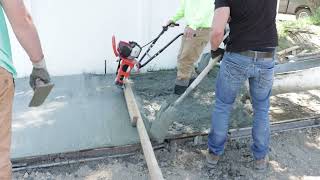 Testing The Cheapest Concrete Vibrating Screed On Sidewalk [upl. by Korie]