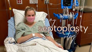 SEPTOPLASTY amp TURBINATE REDUCTION VLOG  my experience going to the ER amp getting a sinus infection [upl. by Ennovyahs]