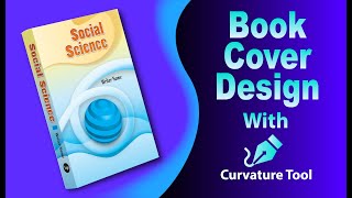 Book Cover Design in Illustrator cc by Curvature Tool and Blend Tool [upl. by Heady]