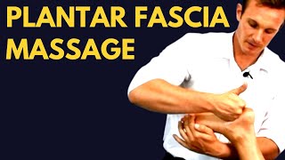 Plantar Fascia Deep Tissue Massage Techniques Hands on and IASTM [upl. by Armando]