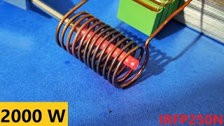 How to Make induction Heater 2kw induction Heater  IRFP250N [upl. by Lauber]