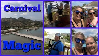 Carnival Magic 5  Amber Cove  Zip Line Fun amp Pool Party [upl. by Earehc312]