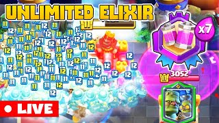 Clash Royale Live 🔴  Legendarays Infinite Elixir Challenge  Clashroyale Gameplay Live [upl. by Phelps]