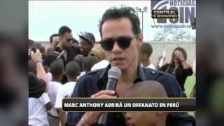 Marc Anthony construirá un orfanato en el Perú│RPP [upl. by Loma]