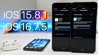 iOS 1675 and iOS 1581 and AirPods Update 6A321 [upl. by Aisenat926]