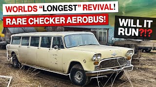 Abandoned 1974 Checker Motor Company Aerobus Will It Run 9 Door Military Airport Limousine [upl. by Ennovyahs]