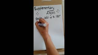 Supplementary and Complementary Angles [upl. by Gerhardt354]