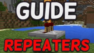 My Guide to Redstone Repeaters in Minecraft PE [upl. by Llertac770]