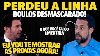 Boulos PERDEU O CONTROLE ao ser colocado contra a parede por jornalista de direita [upl. by Borroff]