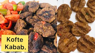 Turkish Kofta Kebab Recipe How to make easy kofta kababkoftekebab  210 [upl. by Enirolf]