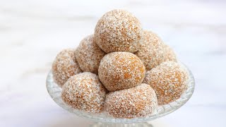 3 ingredients Banana Balls  NO BAKE  NO SUGAR [upl. by Islean]